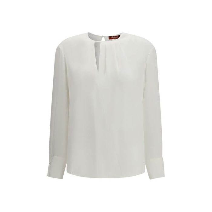 Max Mara White Triacetate Blouse